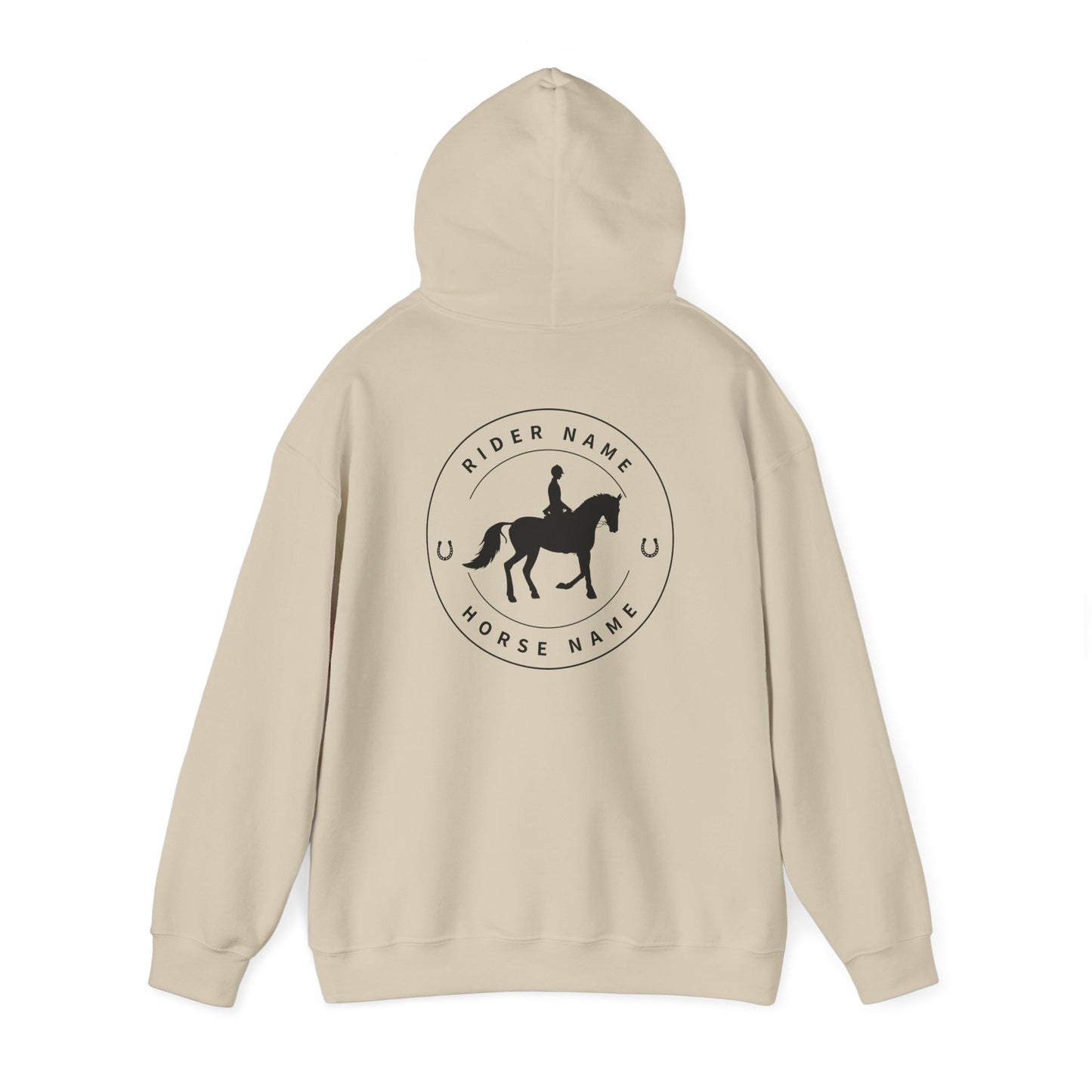 Custom Horse and Rider Name Hoodie