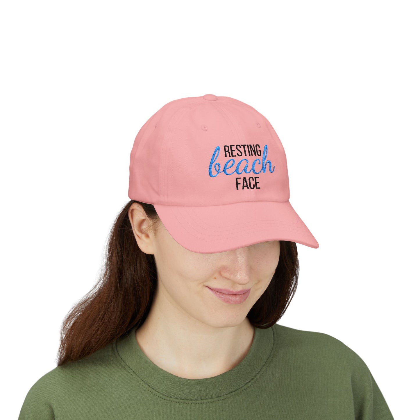 Embroidered "Resting Beach Face" Hat