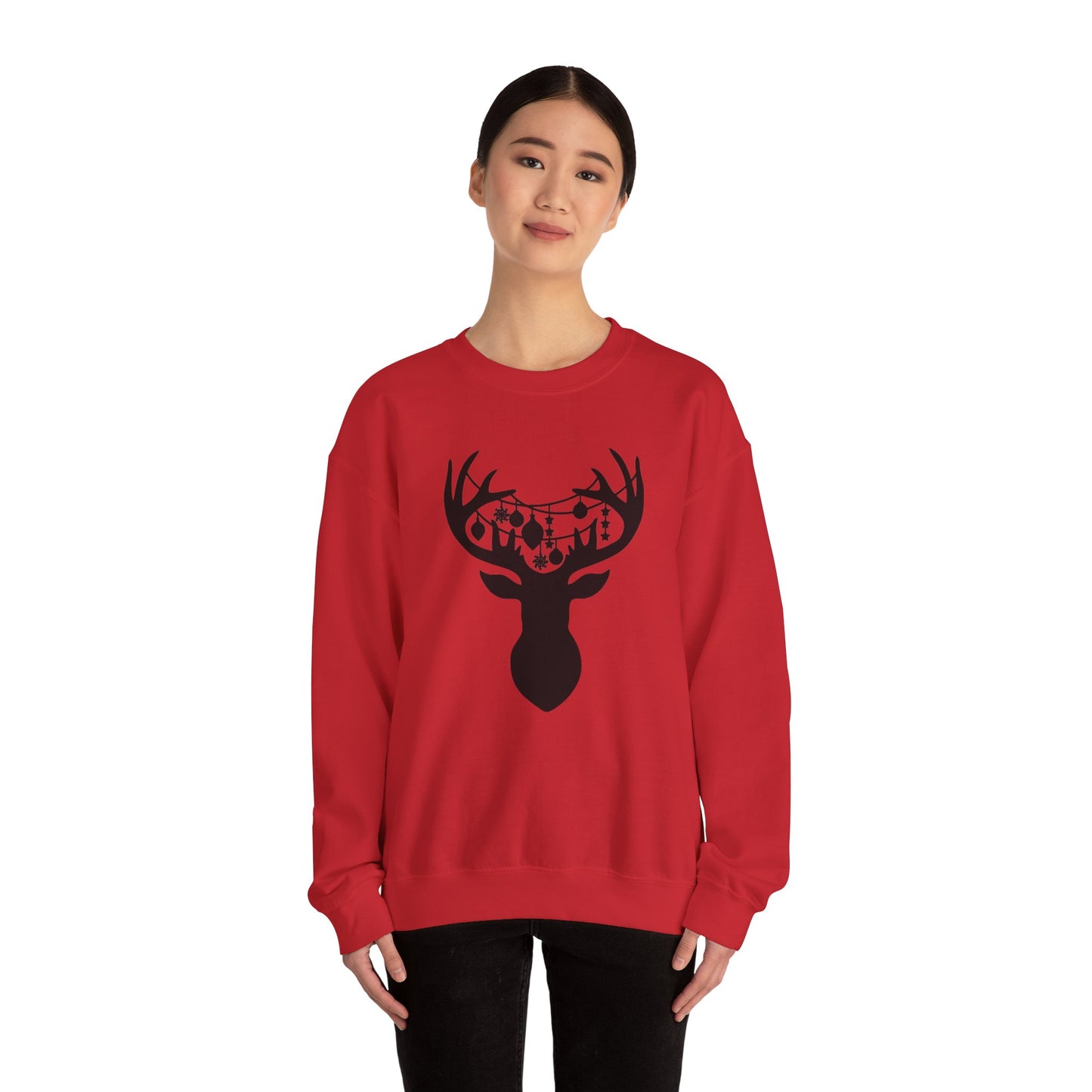 Reindeer with Christmas Ornaments Sweatshirt