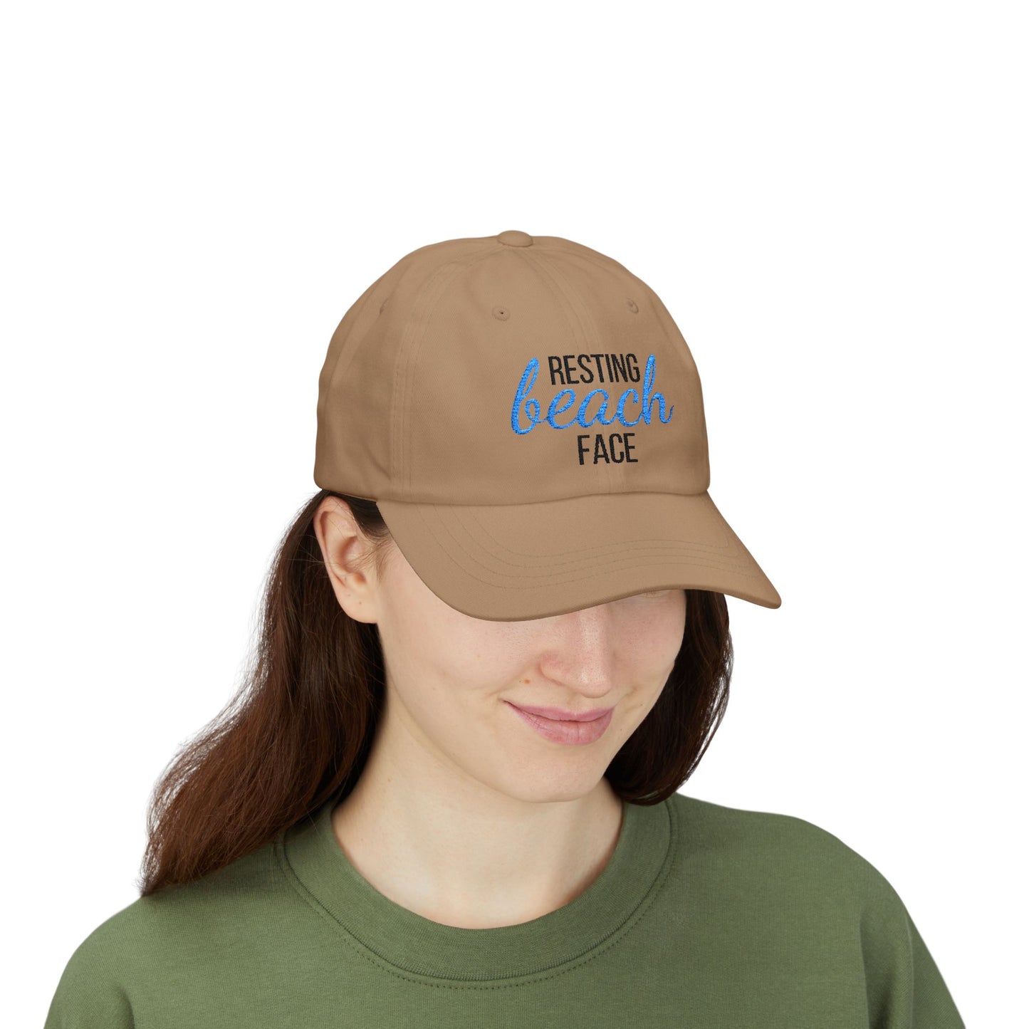 Embroidered "Resting Beach Face" Hat