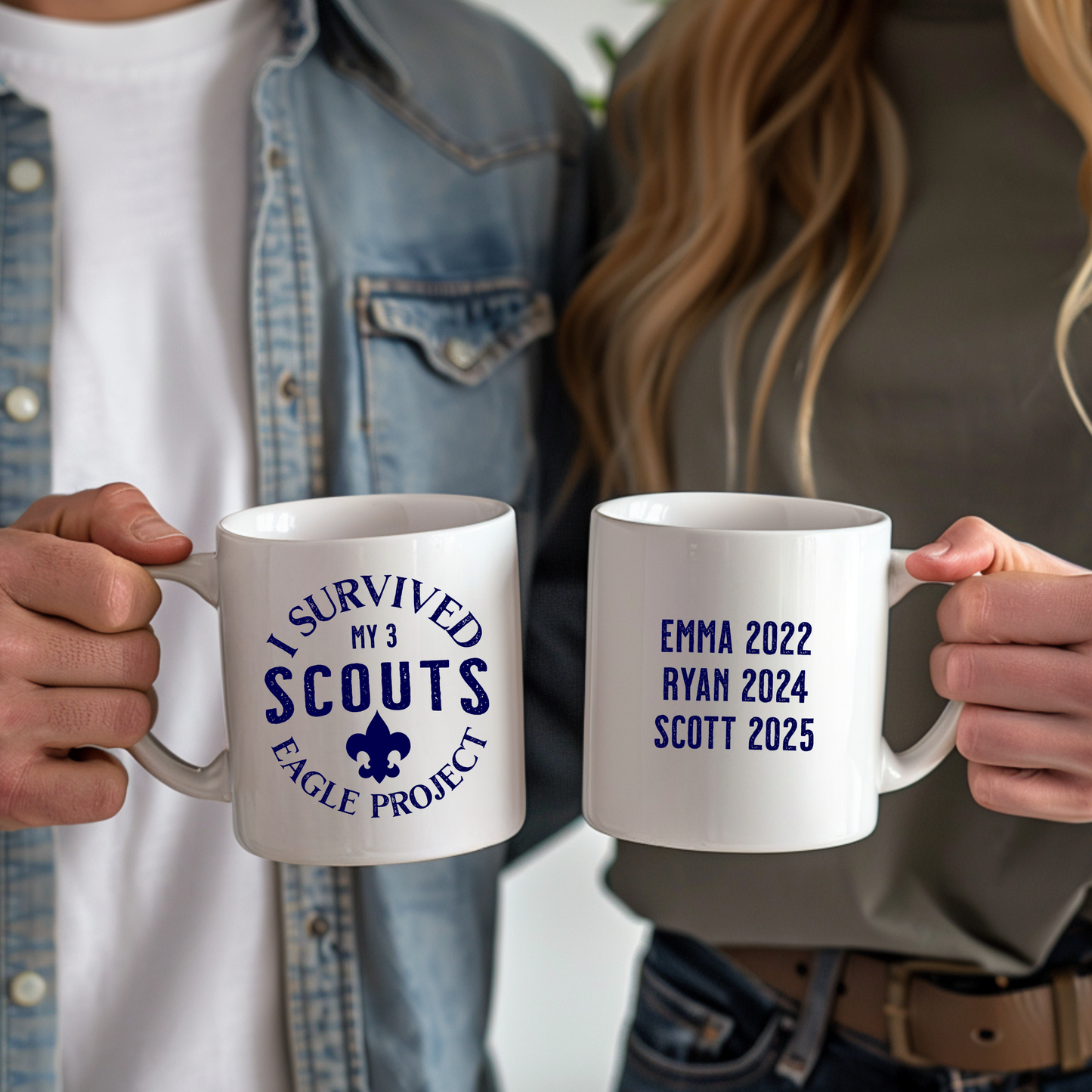 "I Survived My Scout's Eagle Project" Ceramic Coffee Mug