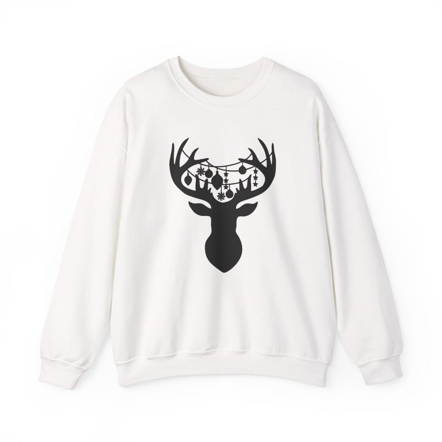 Reindeer with Christmas Ornaments Sweatshirt
