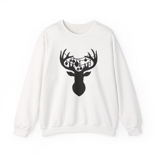 Reindeer with Christmas Ornaments Sweatshirt