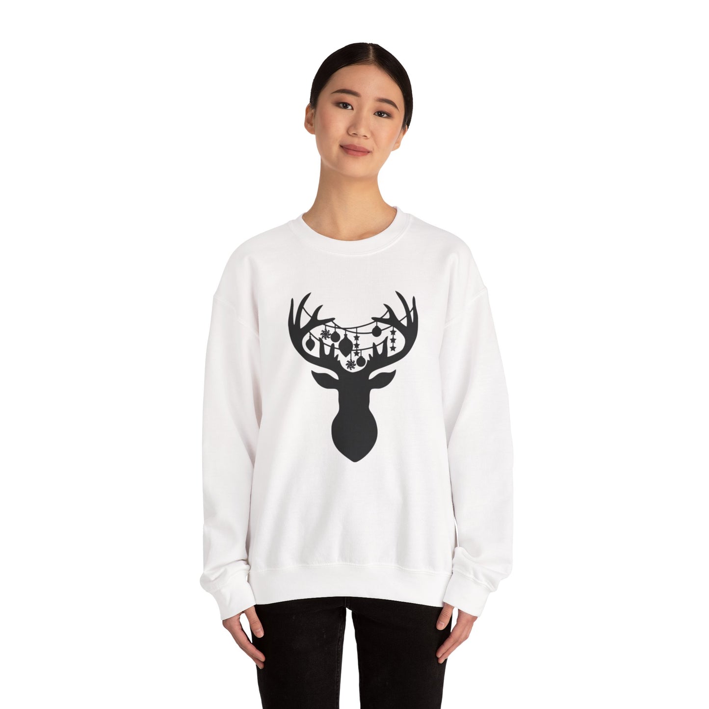 Reindeer with Christmas Ornaments Sweatshirt