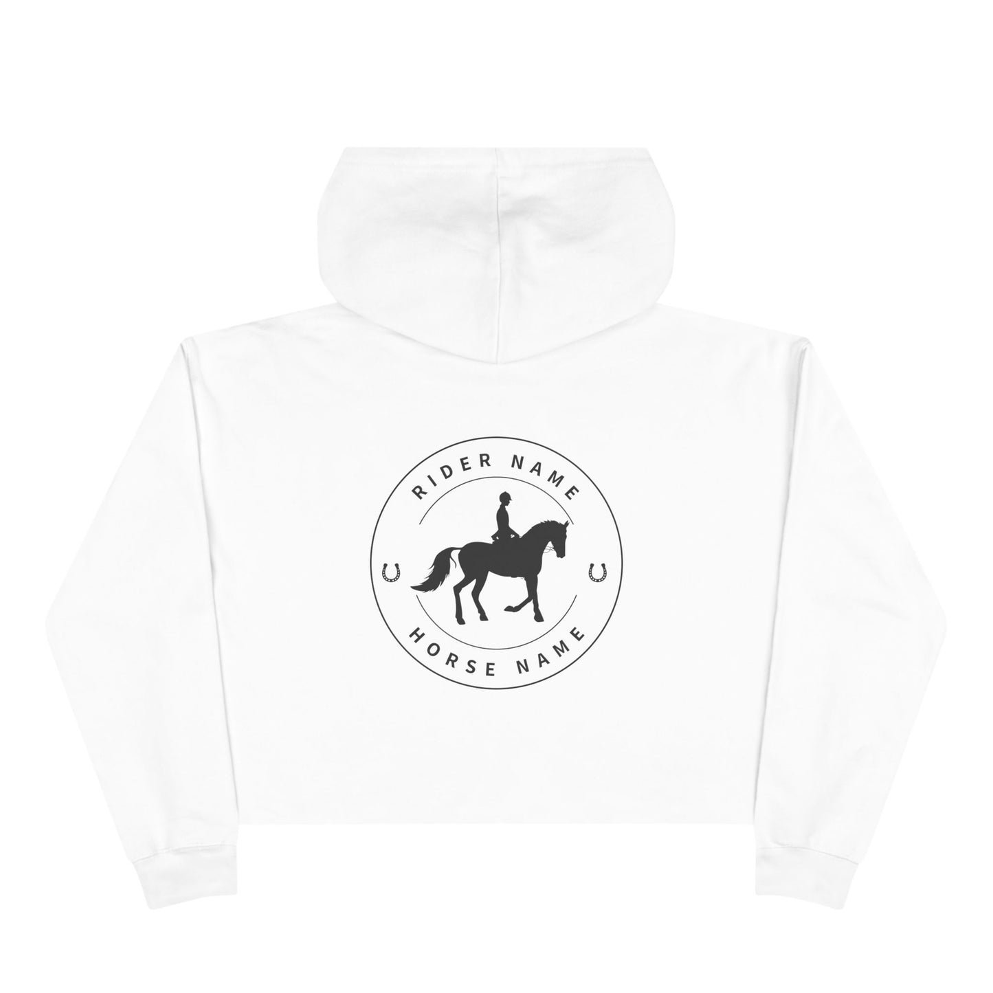 Personalized Horse Rider Cropped Hoodie