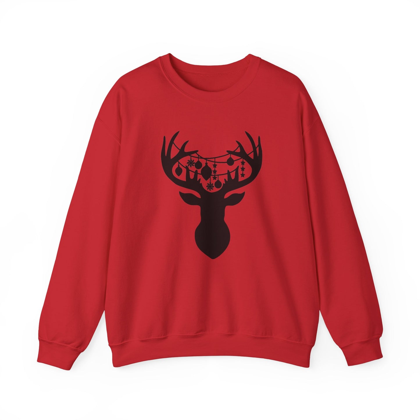 Reindeer with Christmas Ornaments Sweatshirt