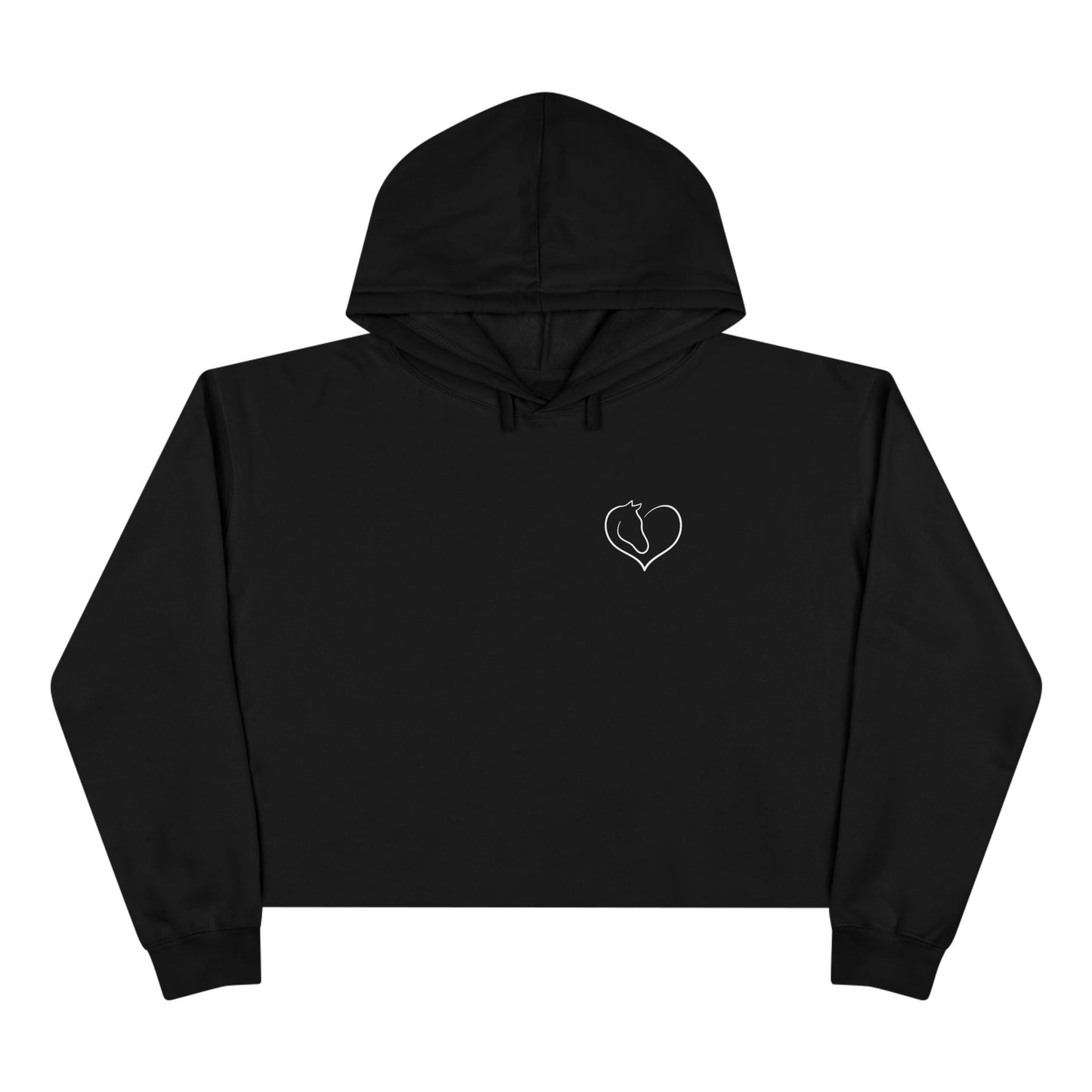 Personalized Horse Rider Cropped Hoodie