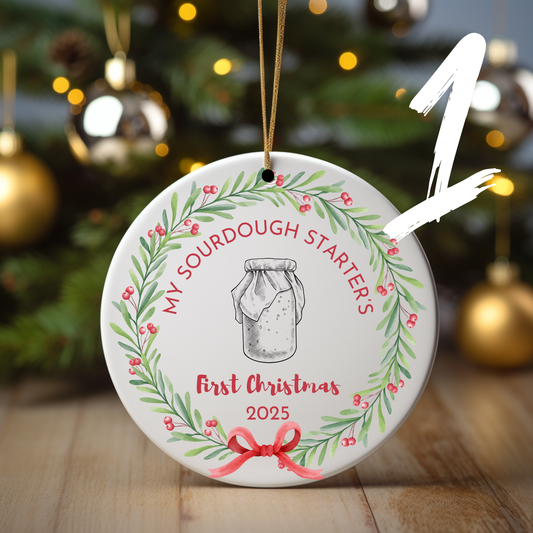 Sourdough Starters First Christmas Ornament