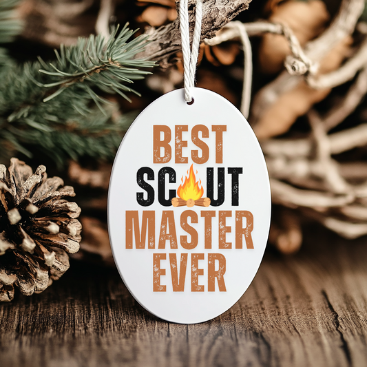 Best Scout Leader or Scout Master Ever Ceramic Ornament