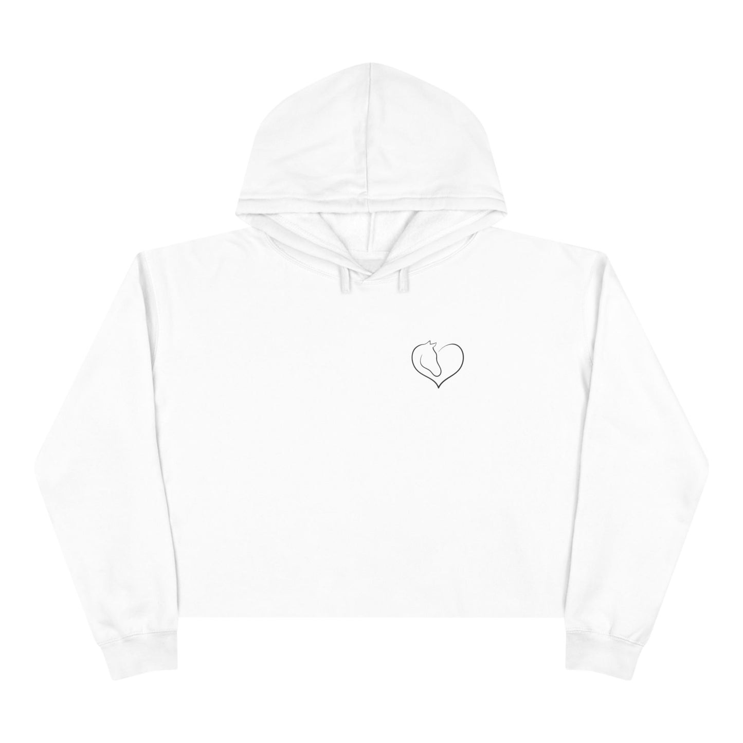Personalized Horse Rider Cropped Hoodie