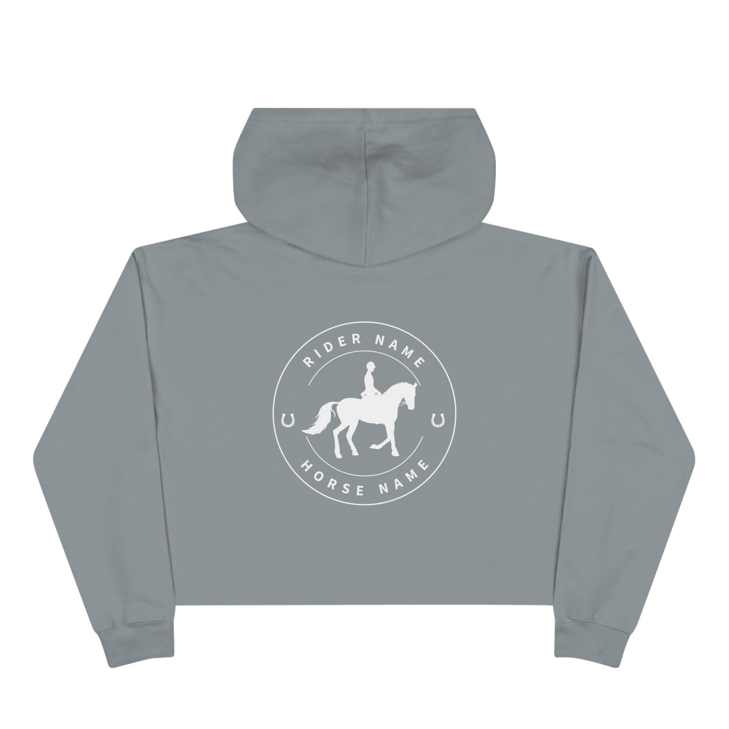 Personalized Horse Rider Cropped Hoodie
