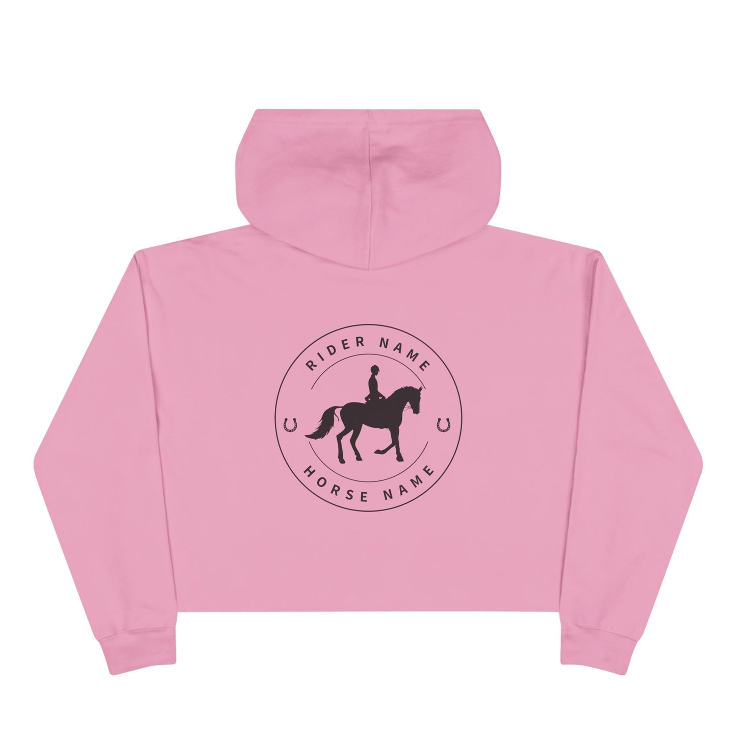 Personalized Horse Rider Cropped Hoodie