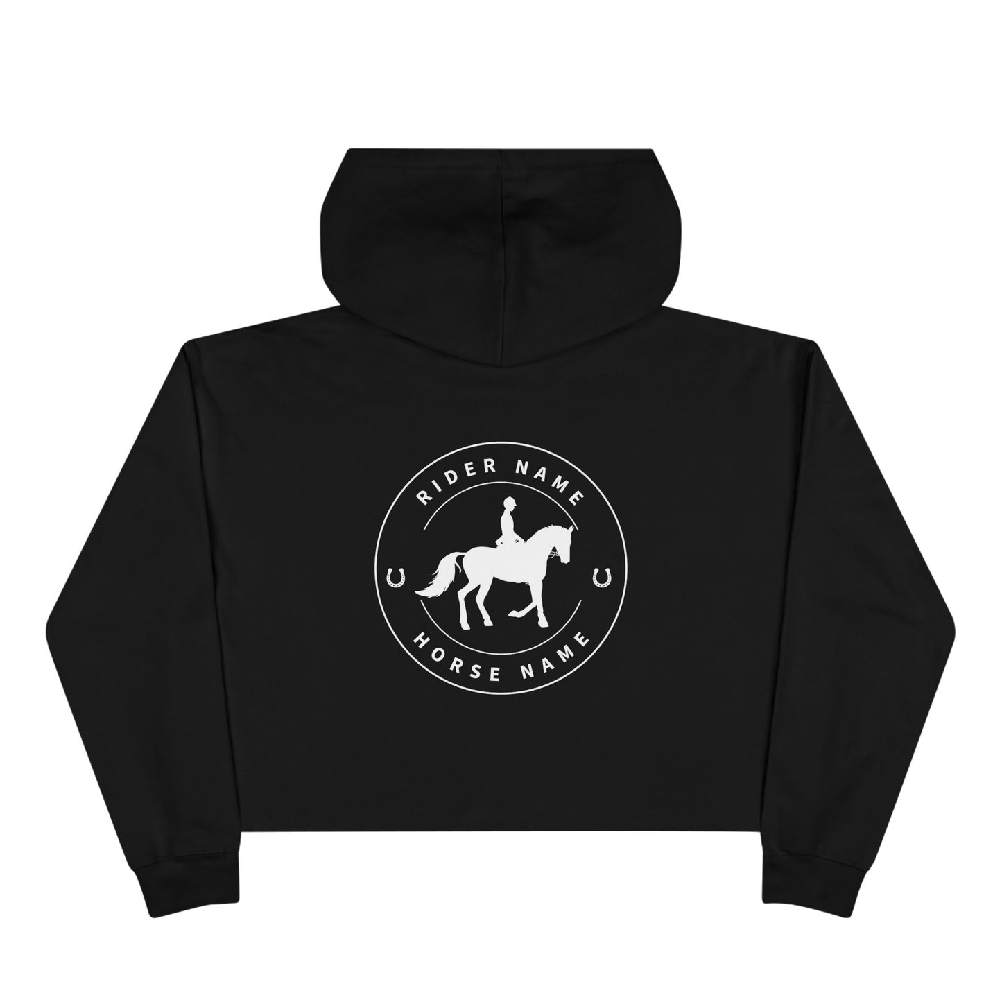 Personalized Horse Rider Cropped Hoodie