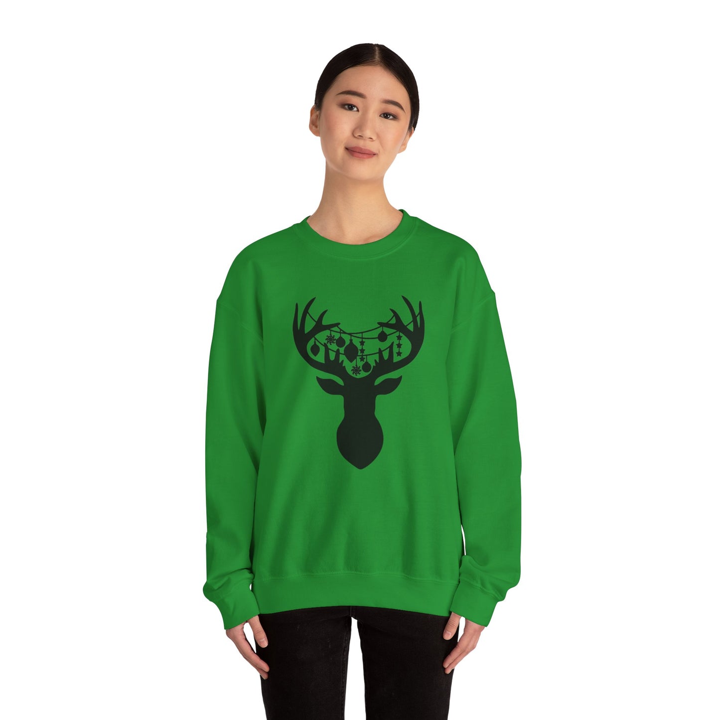 Reindeer with Christmas Ornaments Sweatshirt