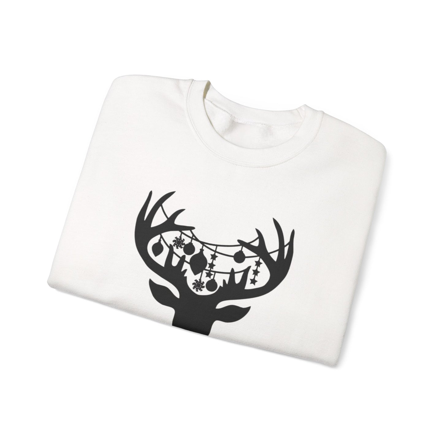 Reindeer with Christmas Ornaments Sweatshirt