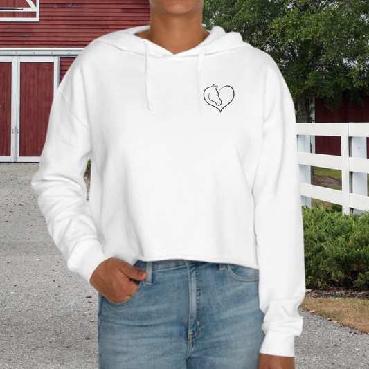 Personalized Horse Rider Cropped Hoodie